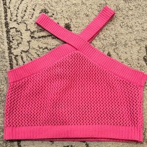 Zara Vibrant Pink Knit Top